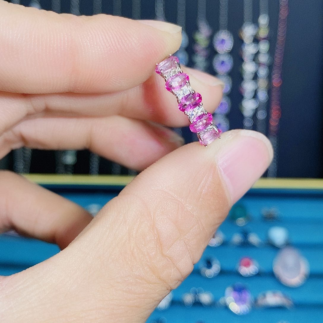 紫晶珠宝半成品银S925镶嵌