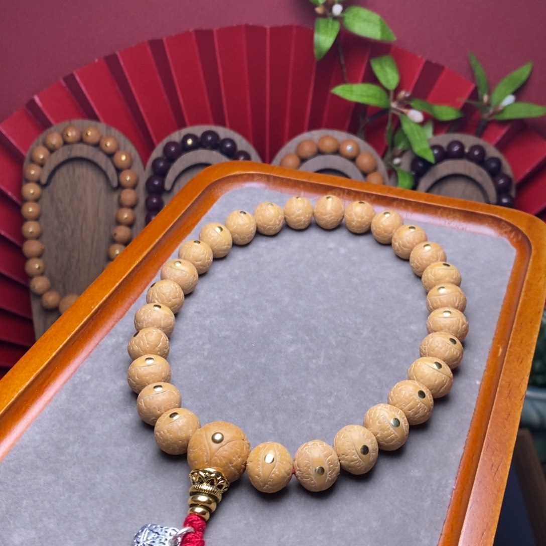 手串凤眼菩提12手持铜