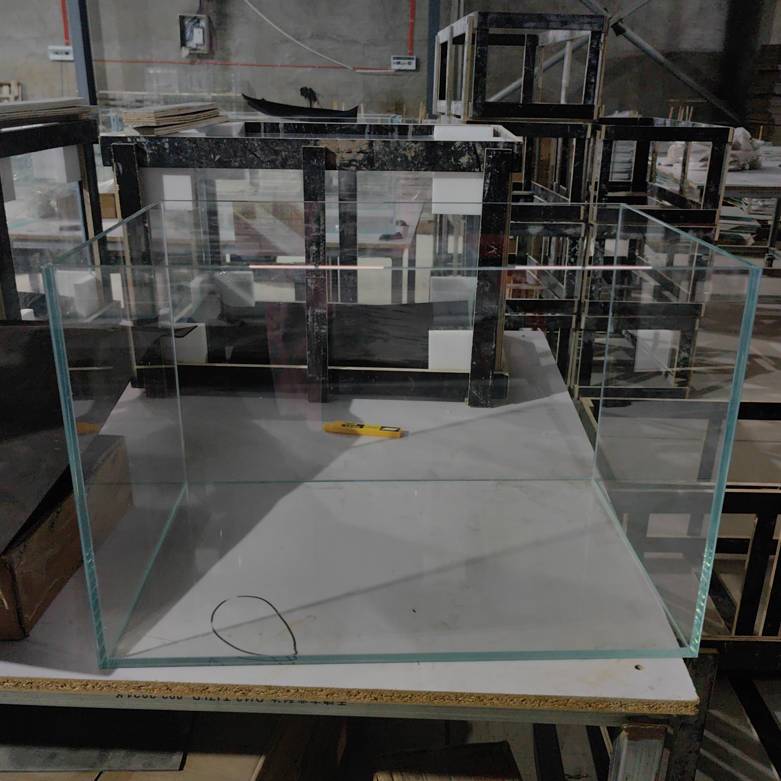 微瑕定制 2 超白玻璃微瑕缸 家用小型桌面