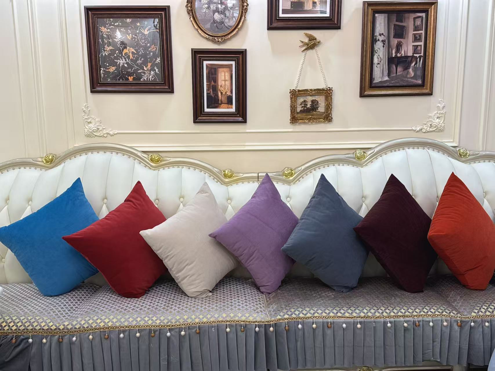 天鹅绒抱枕简约客厅沙发枕床上靠枕