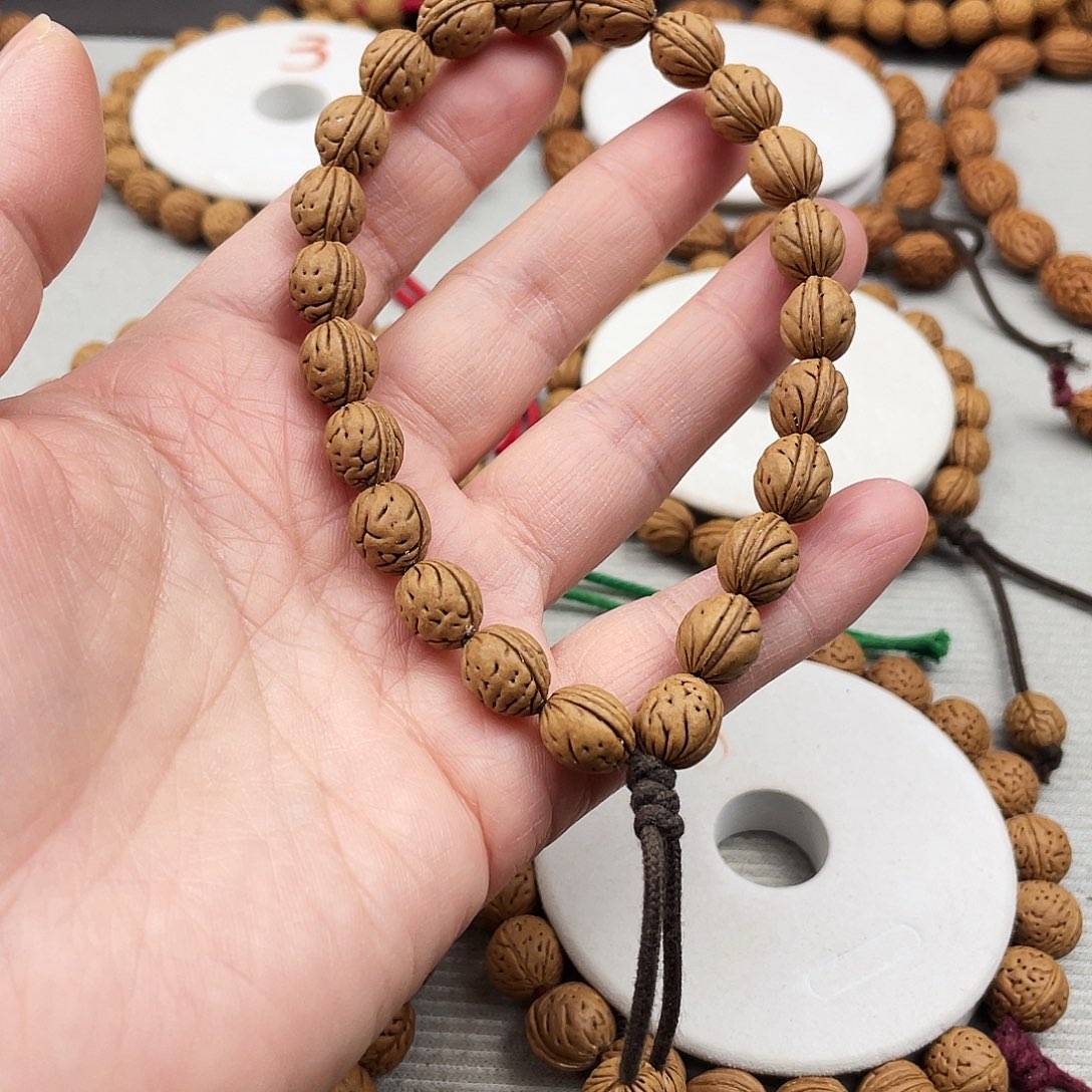L***L核桃手串/手链0.9尺寸野生桃核手持