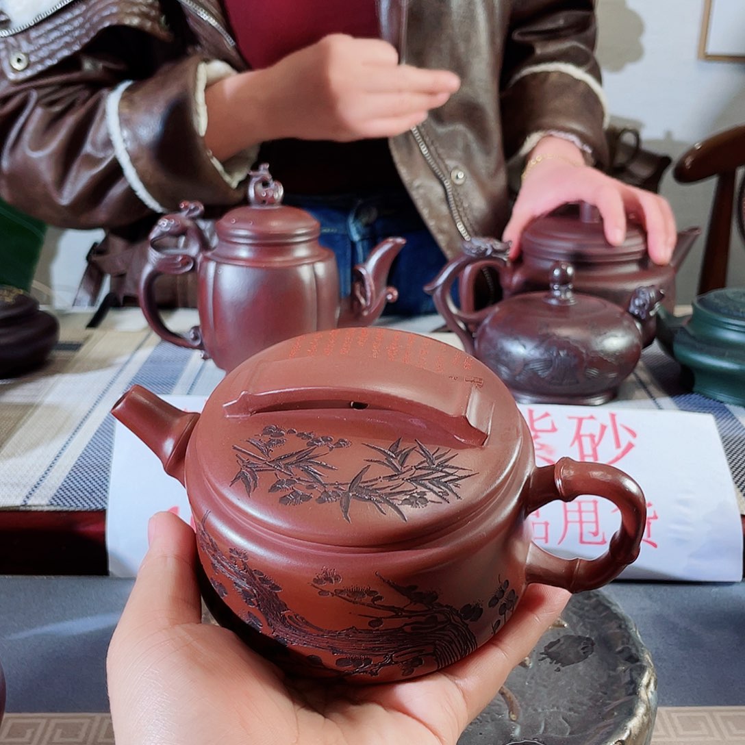 紫砂茶壶哈哈哈哈好可爱