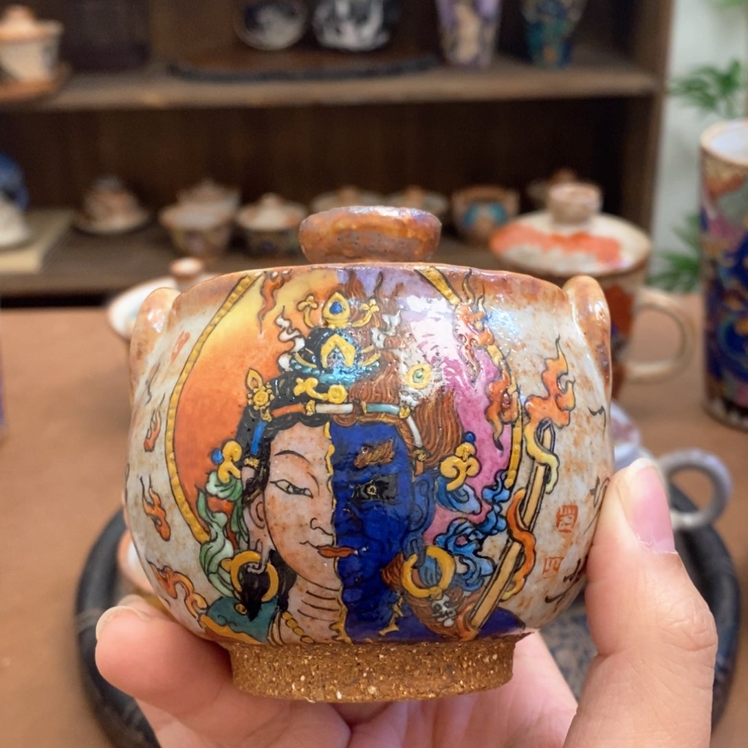 手工手绘一念宝瓶