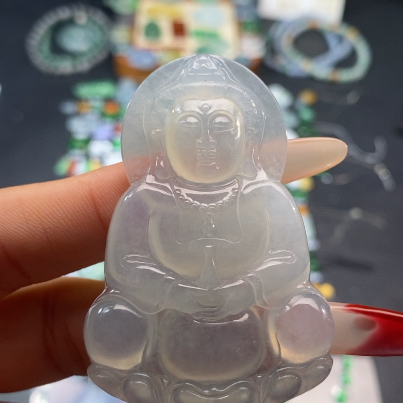 【闪购商品】翡翠挂件未镶嵌观音