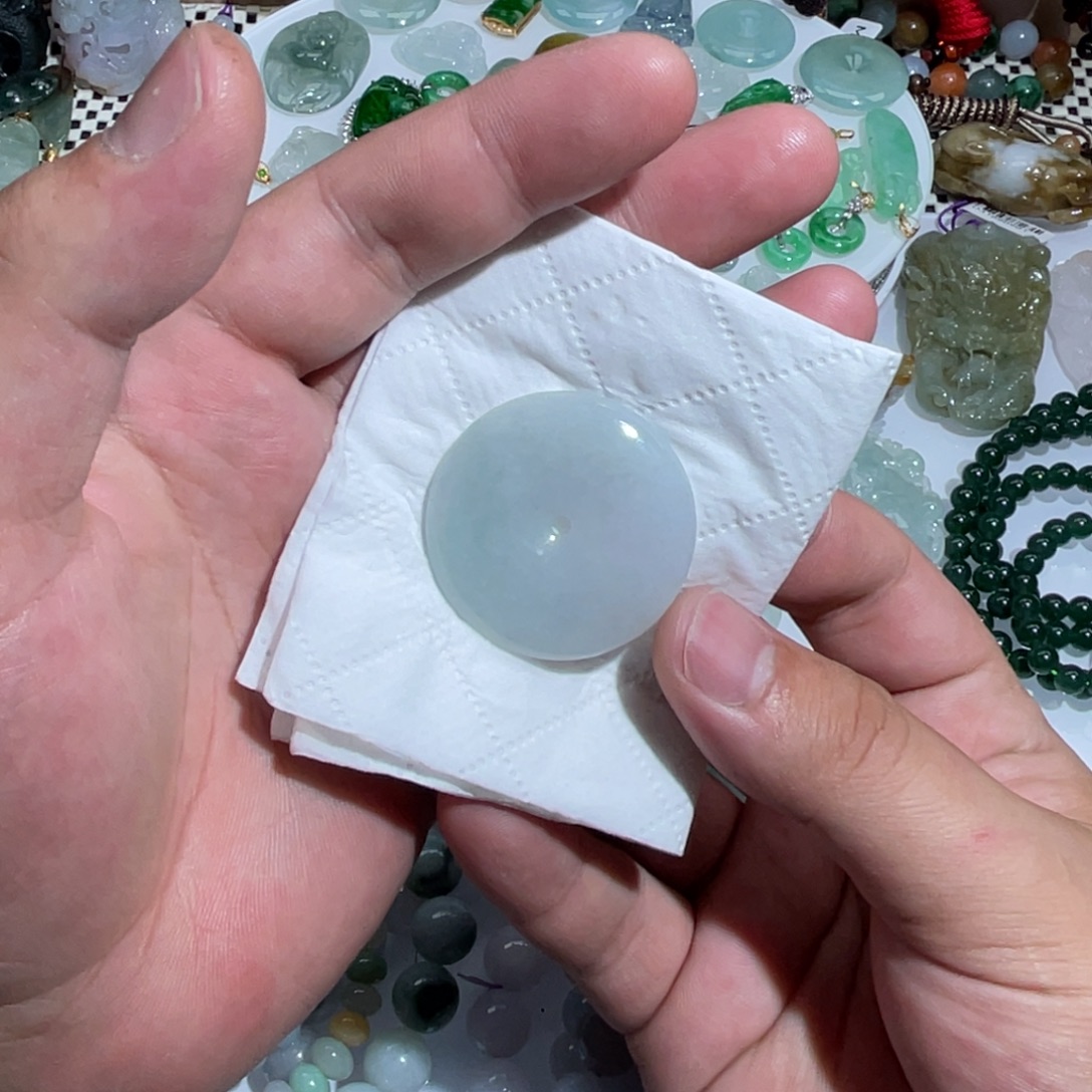 翡翠未镶嵌颈饰天然