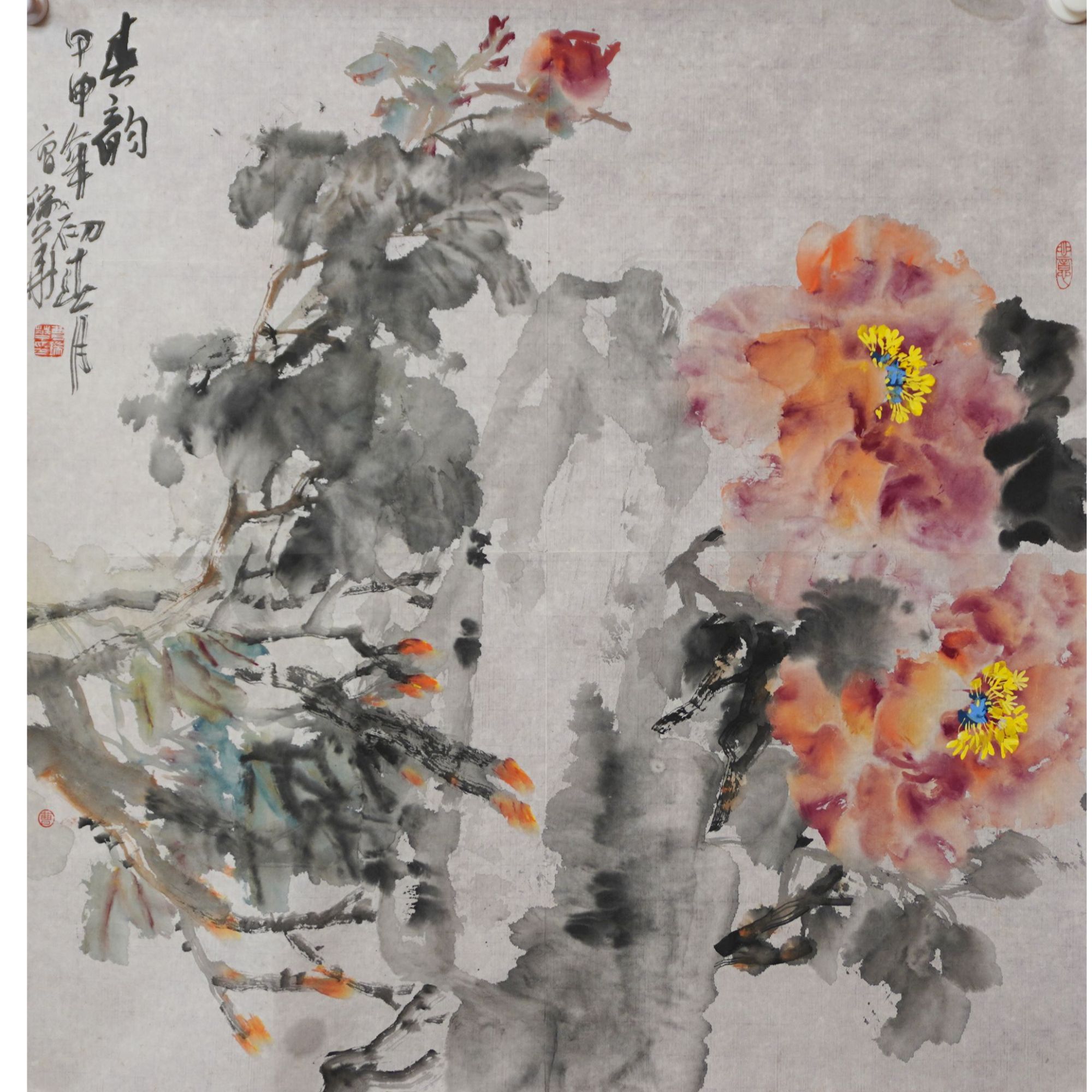 25009作者：曹瑞华 名称：《春韵》 尺寸：68*68cm