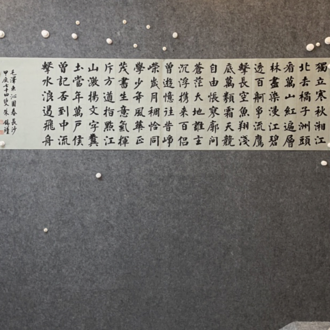 山东朱锡谨《沁园春长沙》180×50