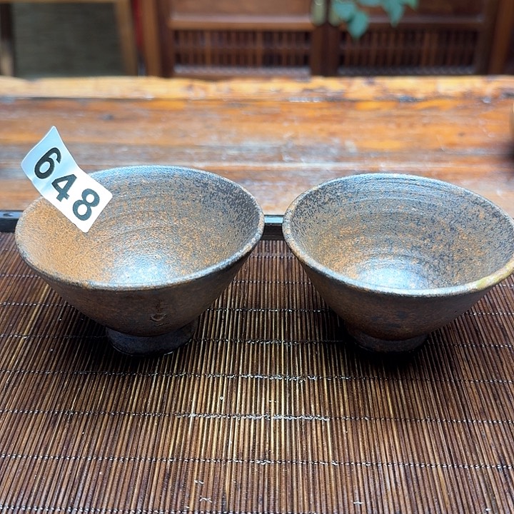 纯手工制作粗陶茶具