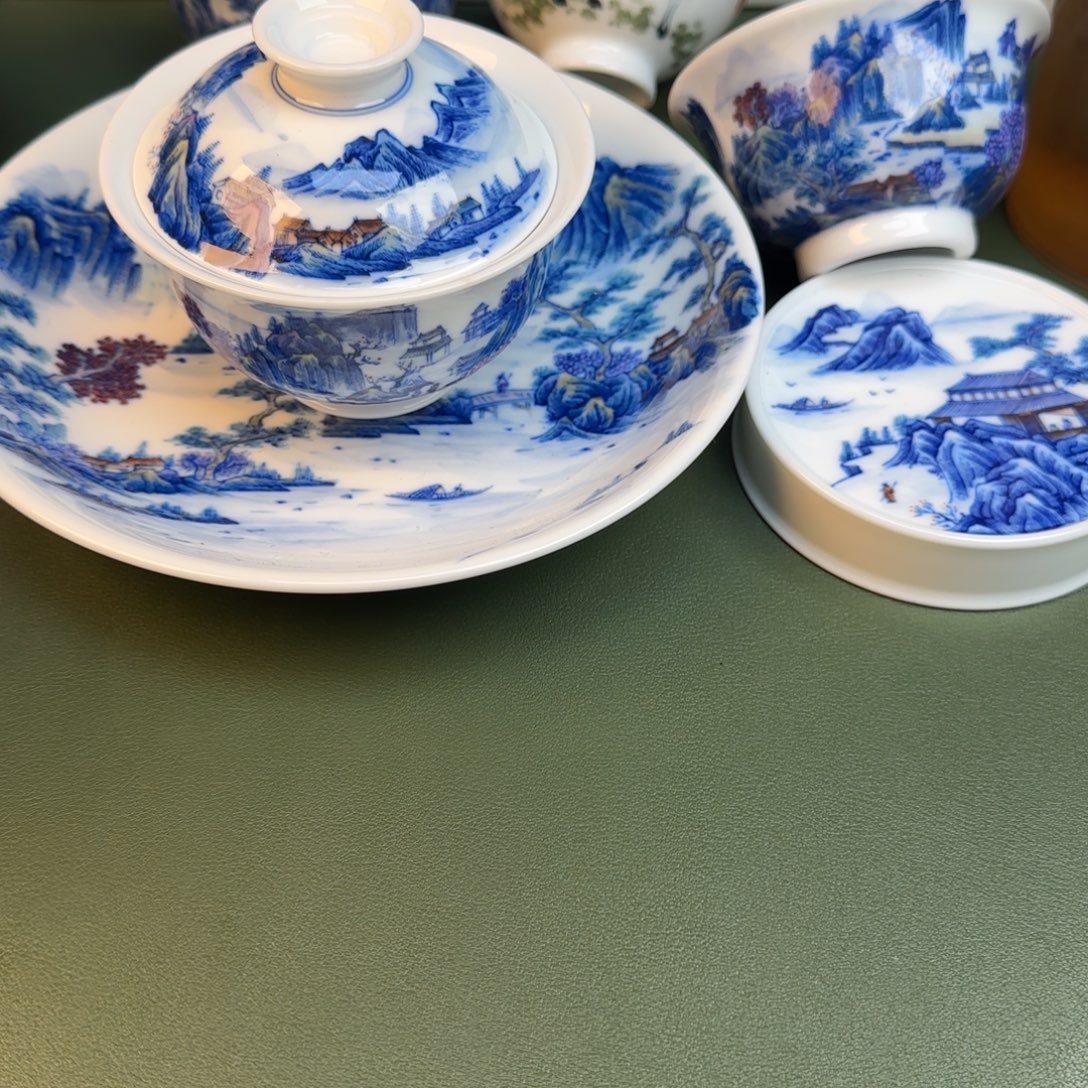 戏***情彦祖纯手工手绘茶具