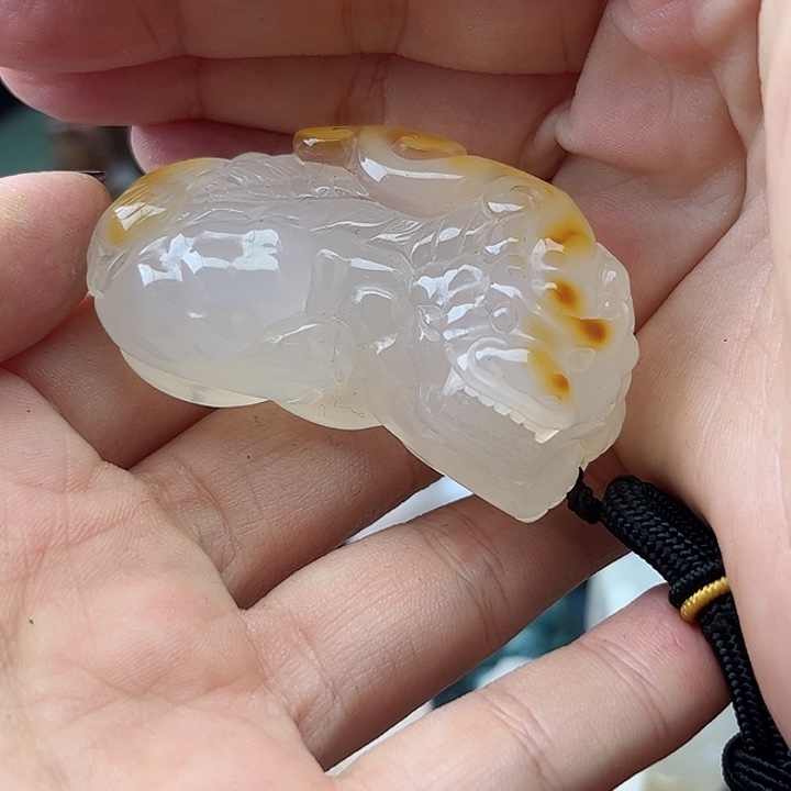 玛瑙手饰未镶嵌Y****计吊坠