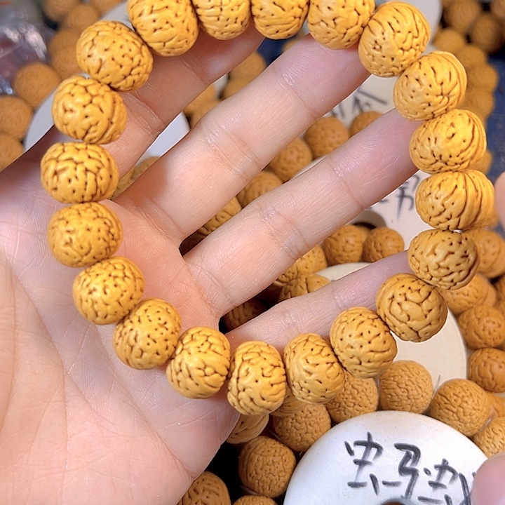 老***禽吊坠桃核纽扣桃核手串