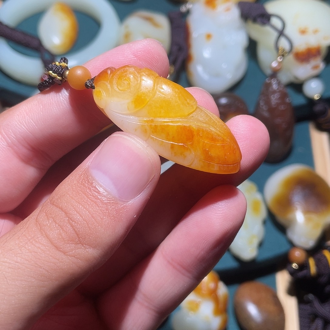 未镶嵌和田玉车挂