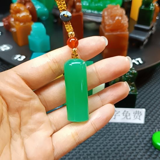 印石寿山石雅安绿
