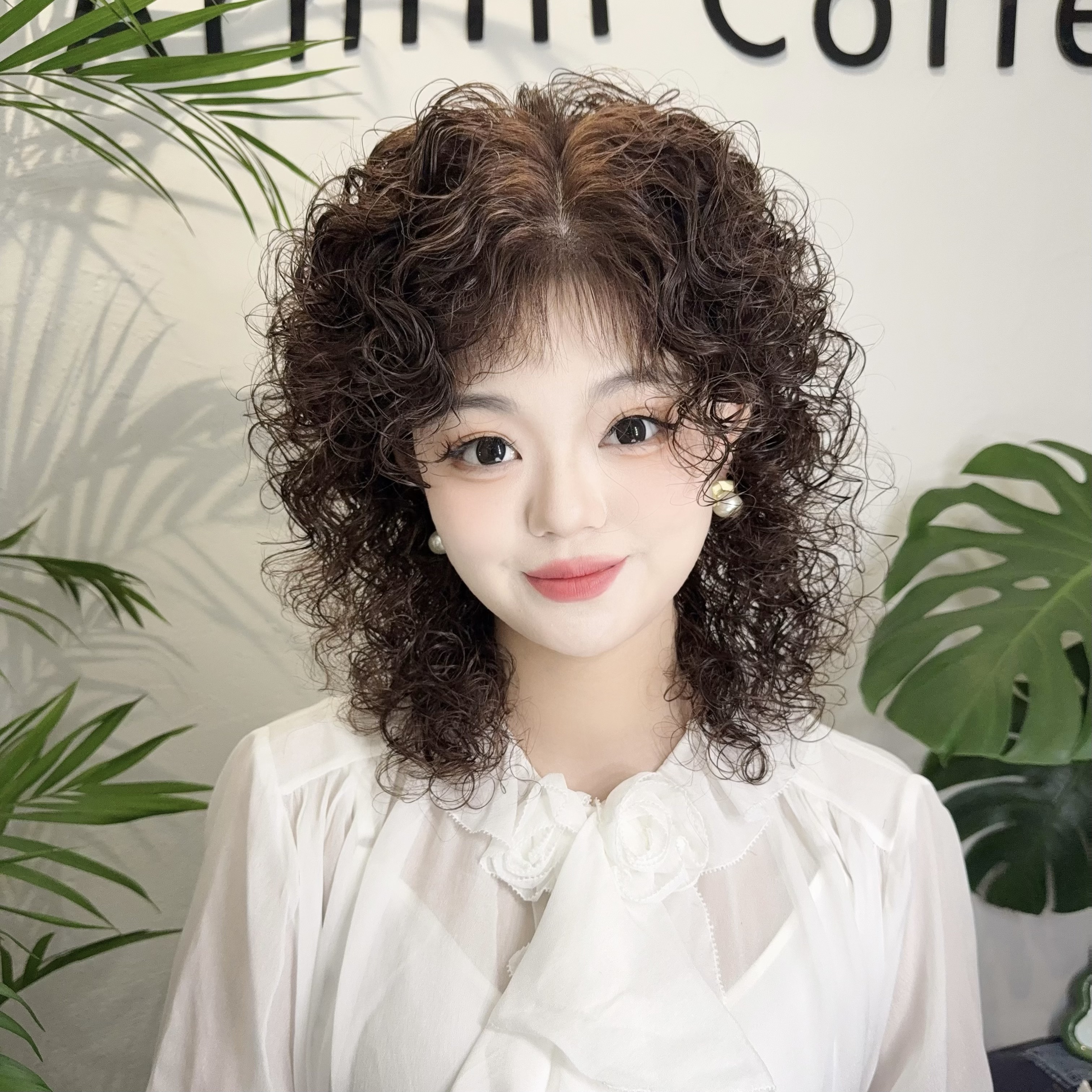 假发女长卷发优质真发头套逼真自然氛围感修饰脸型优雅知性