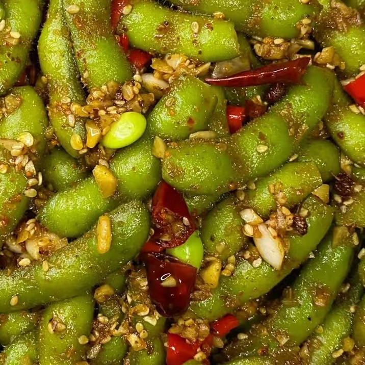 蒜蓉毛豆，蒜蓉毛豆美食