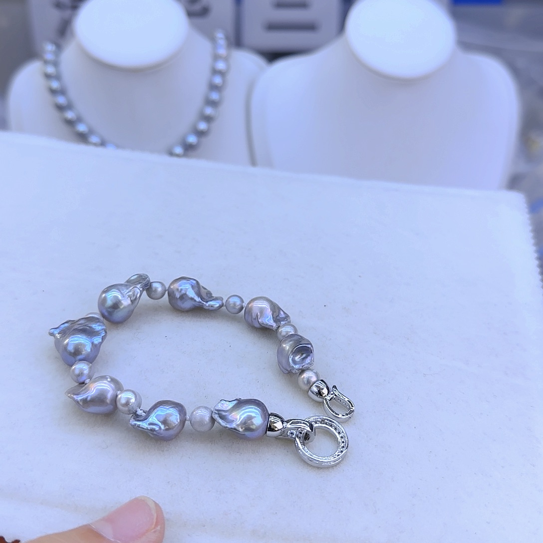 未镶嵌项链定制的758淡水珍珠