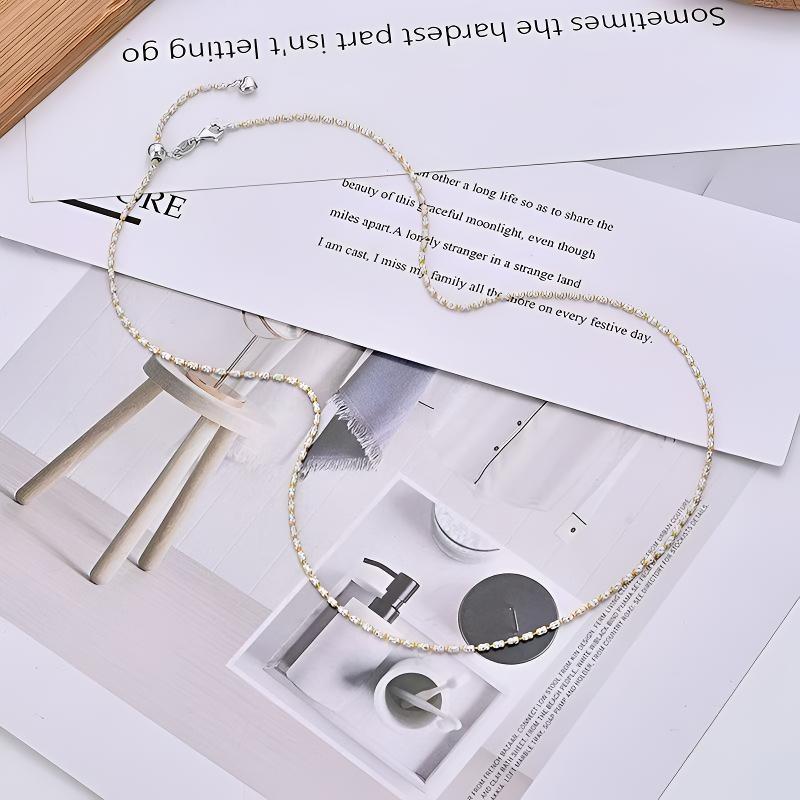 链子925银 爆款925银时尚项链粗款可全调节项链珠宝百搭项链气质