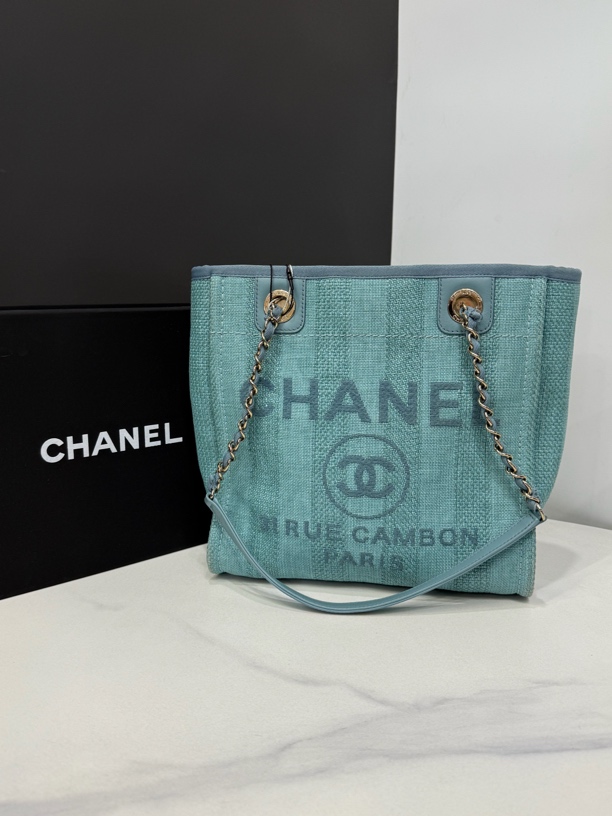 95新 Chanel/香奈儿 小号沙滩包29开25cm/0064122113