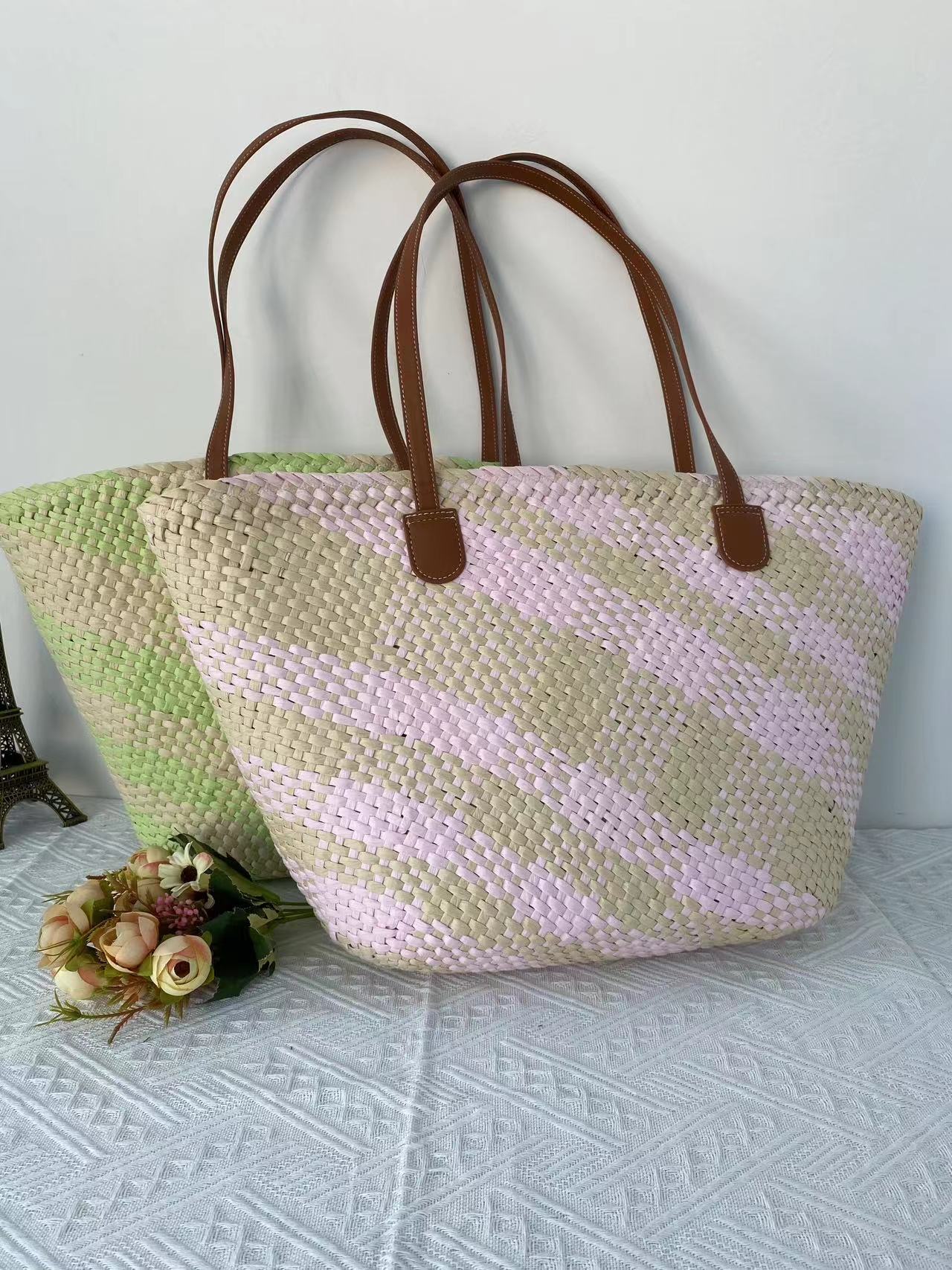 日系风通用编织手提包c