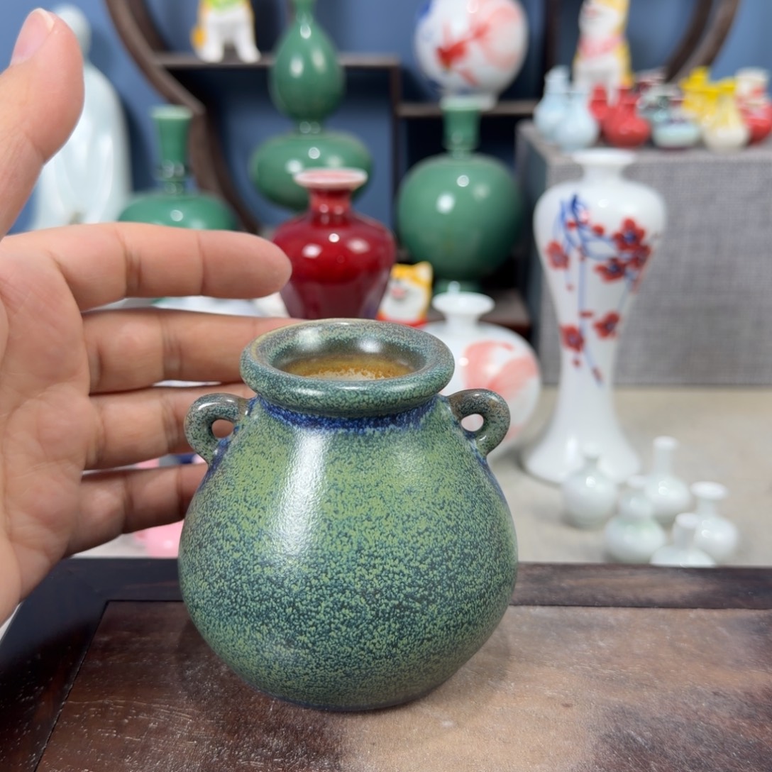 陶瓷手工小花器摆件