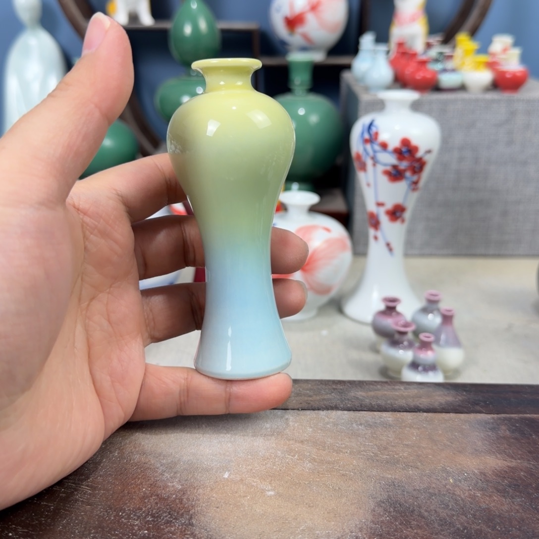 陶瓷手工小花器摆件