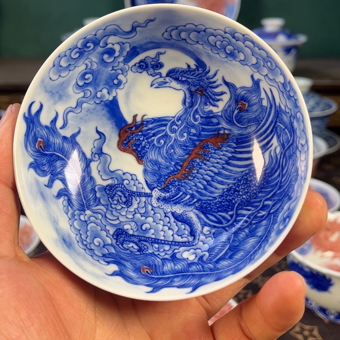 瓷片自成堂景德镇手工手绘