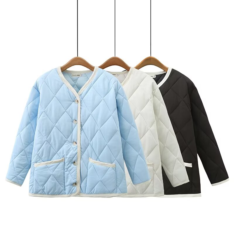 外套印花格子速干棉服棉衣常规休闲秋装上衣