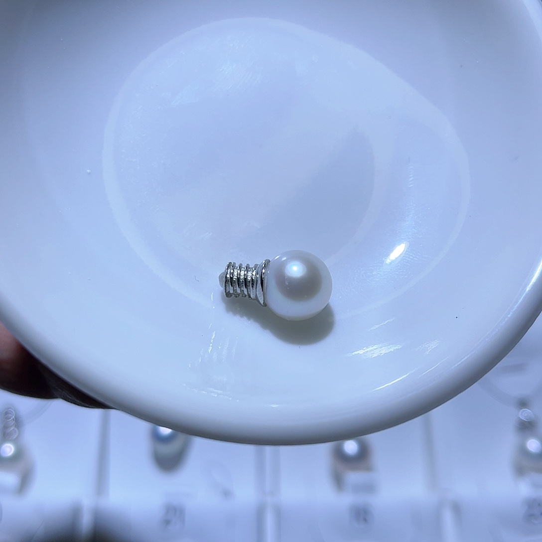 淡水珍珠颈饰银S925镶嵌07