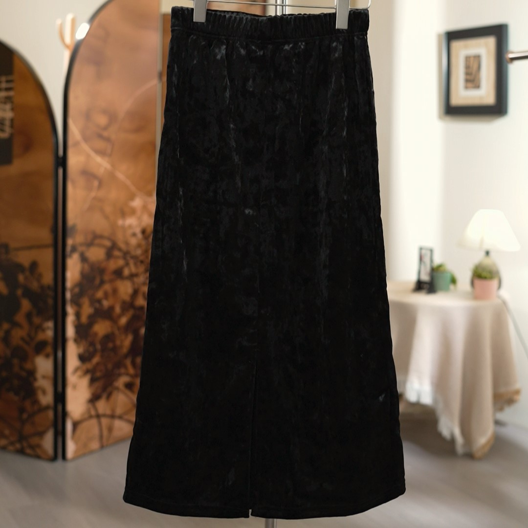 【锦绒裙】轻奢新中式国风百搭秋季新款丝绒裙