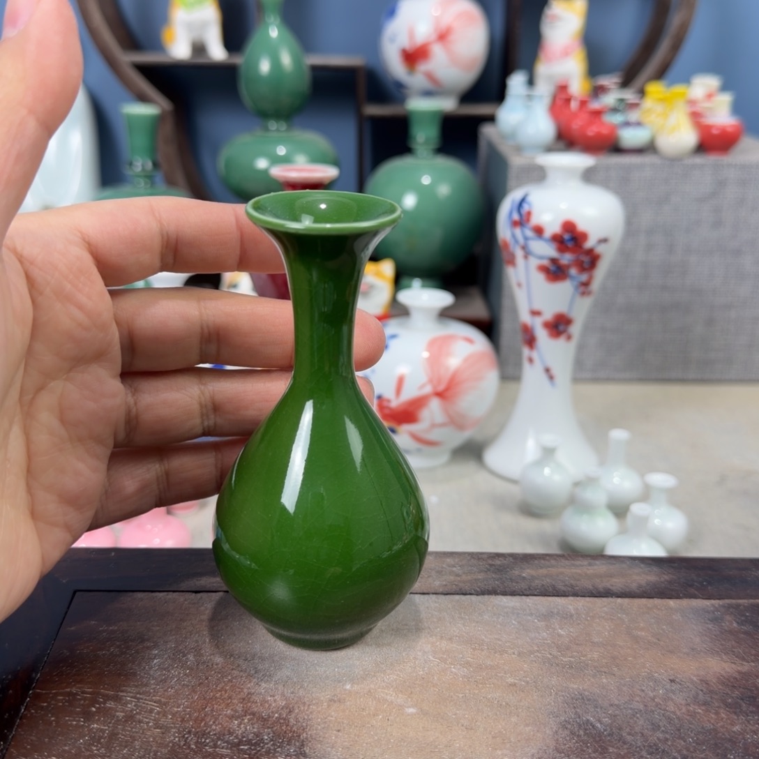 陶瓷手工小花器摆件