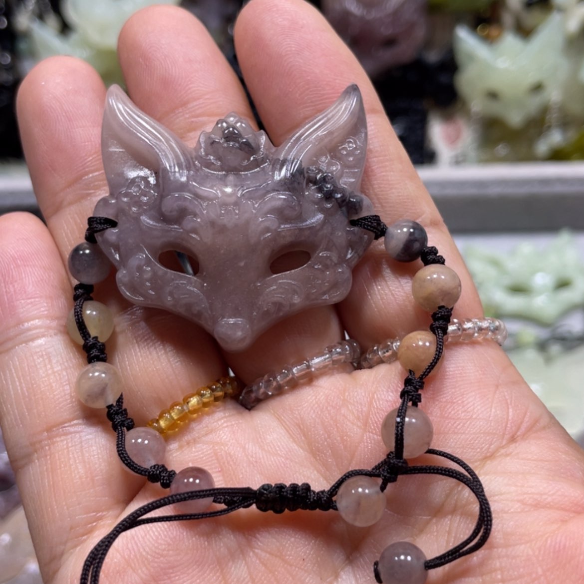 【闪购商品】岫玉颈饰未镶嵌12手牌