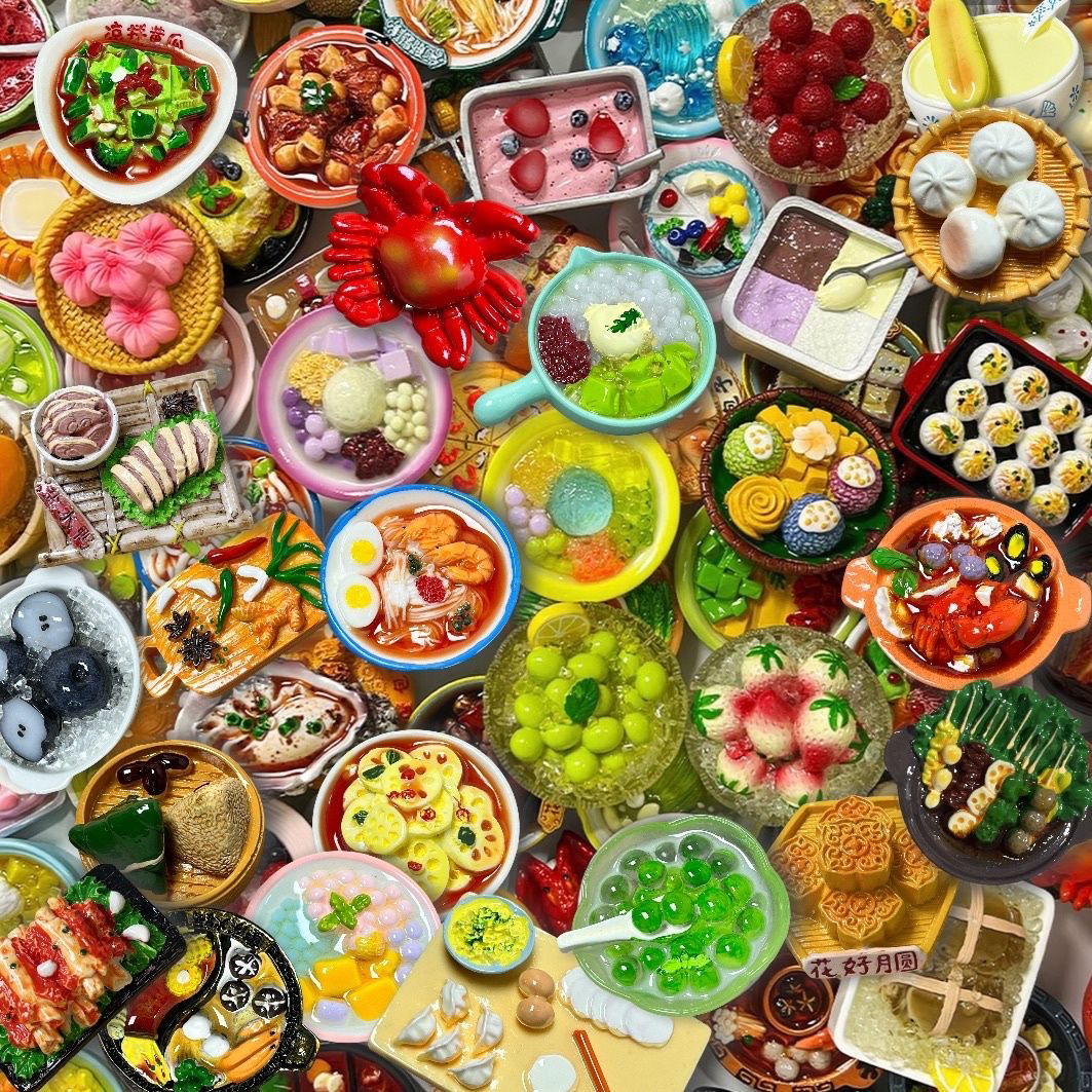 【直播拆】3D立体食玩款城市文创创意款磁吸冰箱贴混合拆可换款