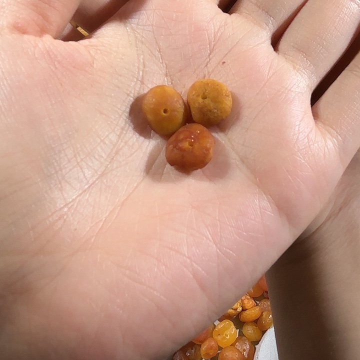 叁***O琥珀未镶嵌手链蜜蜡海漂单颗