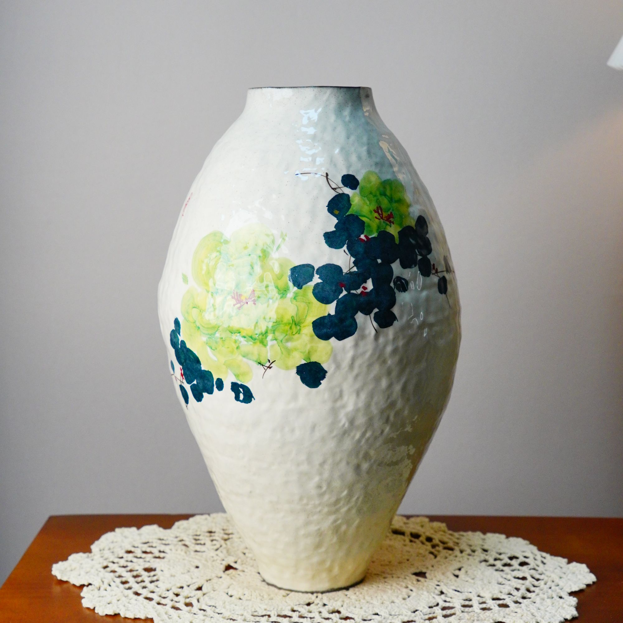 淳也-绿牡丹陶瓷花瓶 Y15050-11