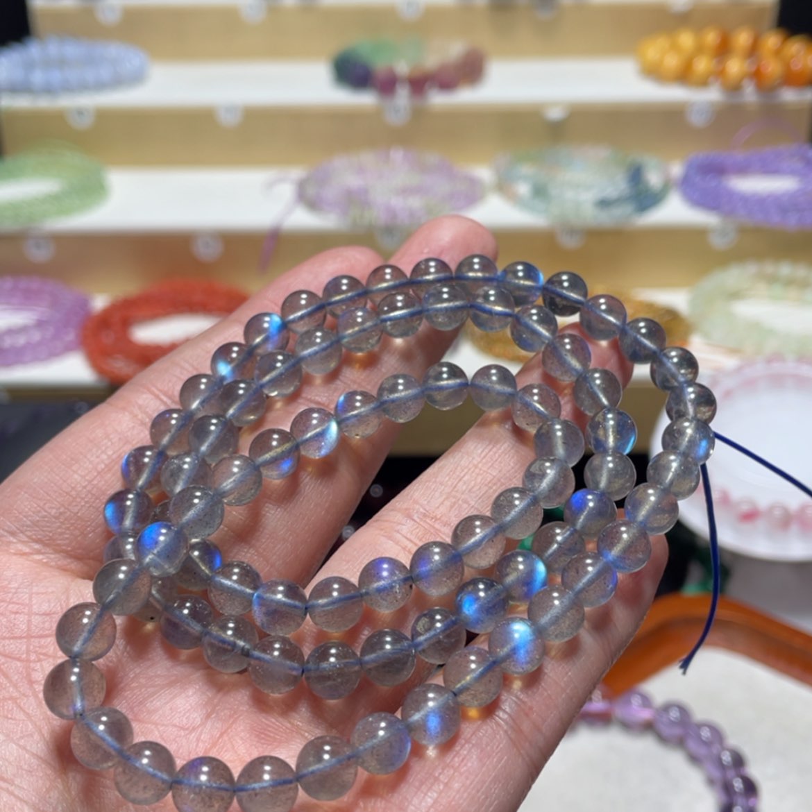 【闪购商品】水晶手串银S800镀金镶嵌雨*