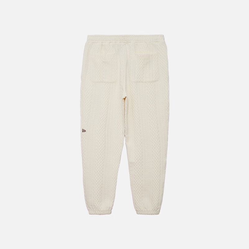 New Era 纽亦华 FW23 圣诞系列 厚款宽松束脚刺绣针织运动裤 