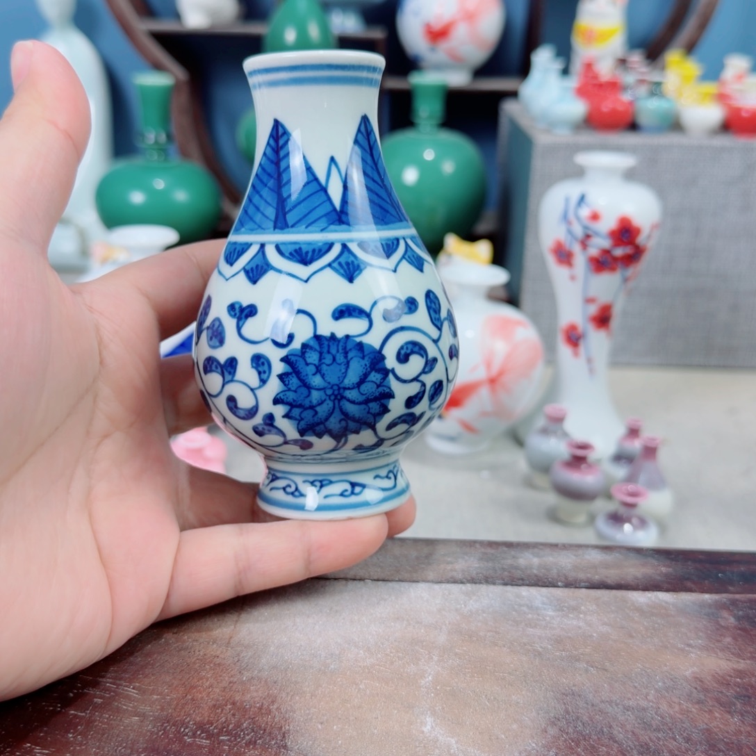 陶瓷手工小花器摆件