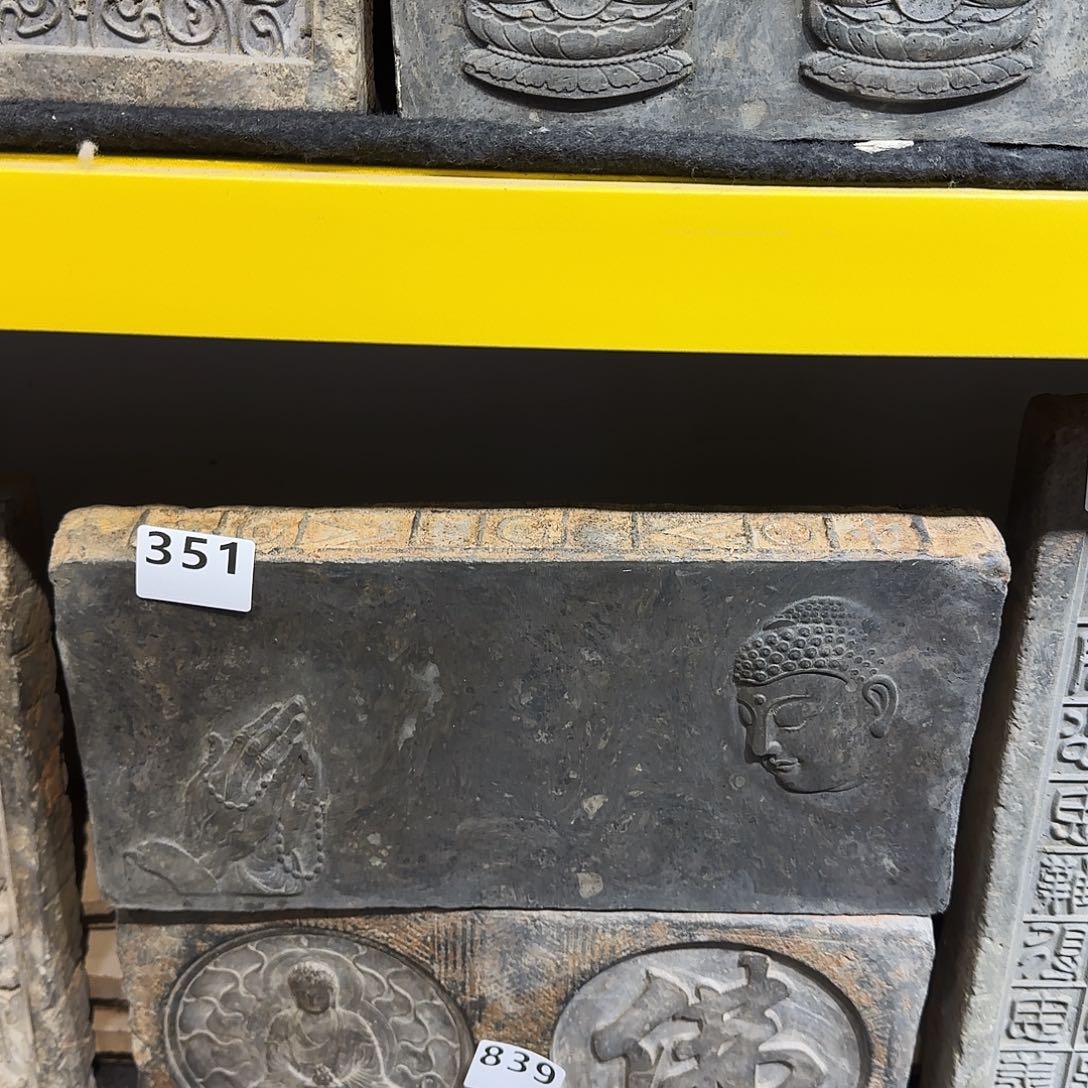 老砖后刻干泡茶台