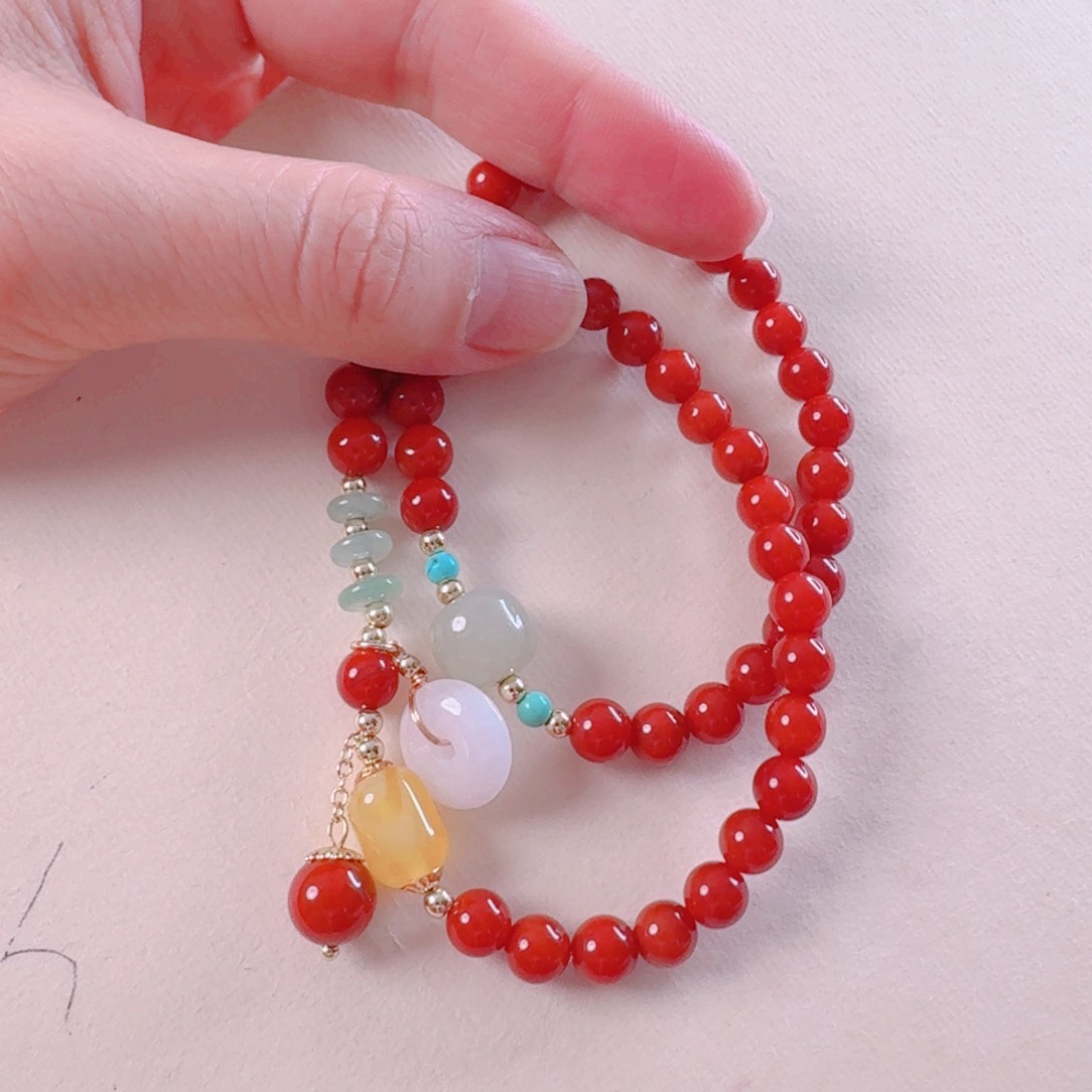 玛瑙/玉髓手链未镶嵌