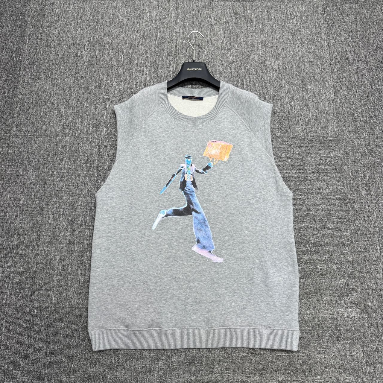 99新 LouisVuitton/路易威登 霓虹人印花马甲/4L码/10463