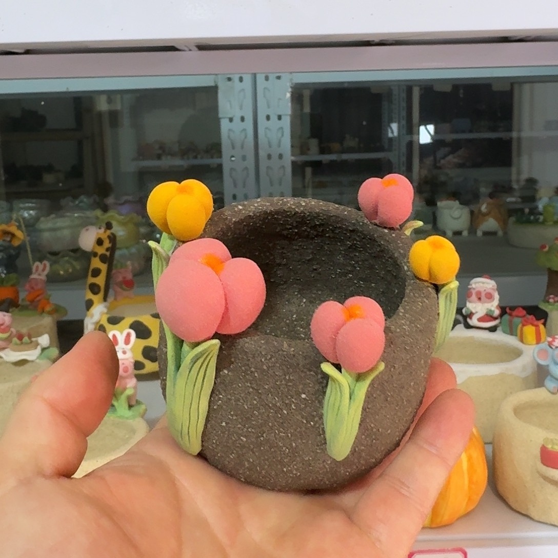 厂家直销手工花盆摆件