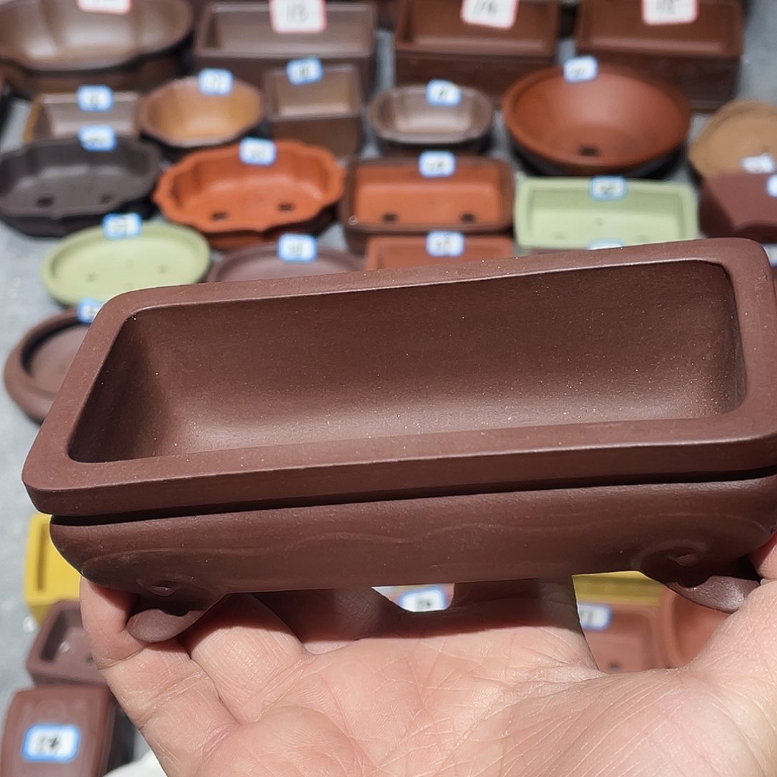 紫砂紫砂小盆12*4.5*3微瑕