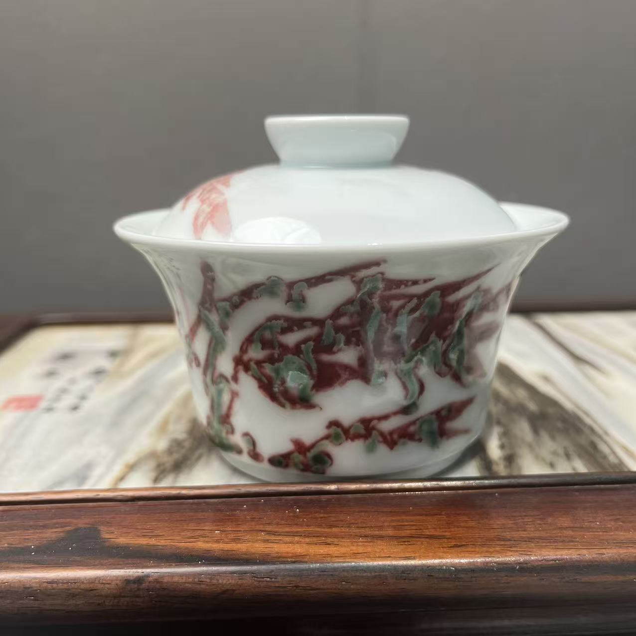 景德镇美人醉陶瓷盖碗