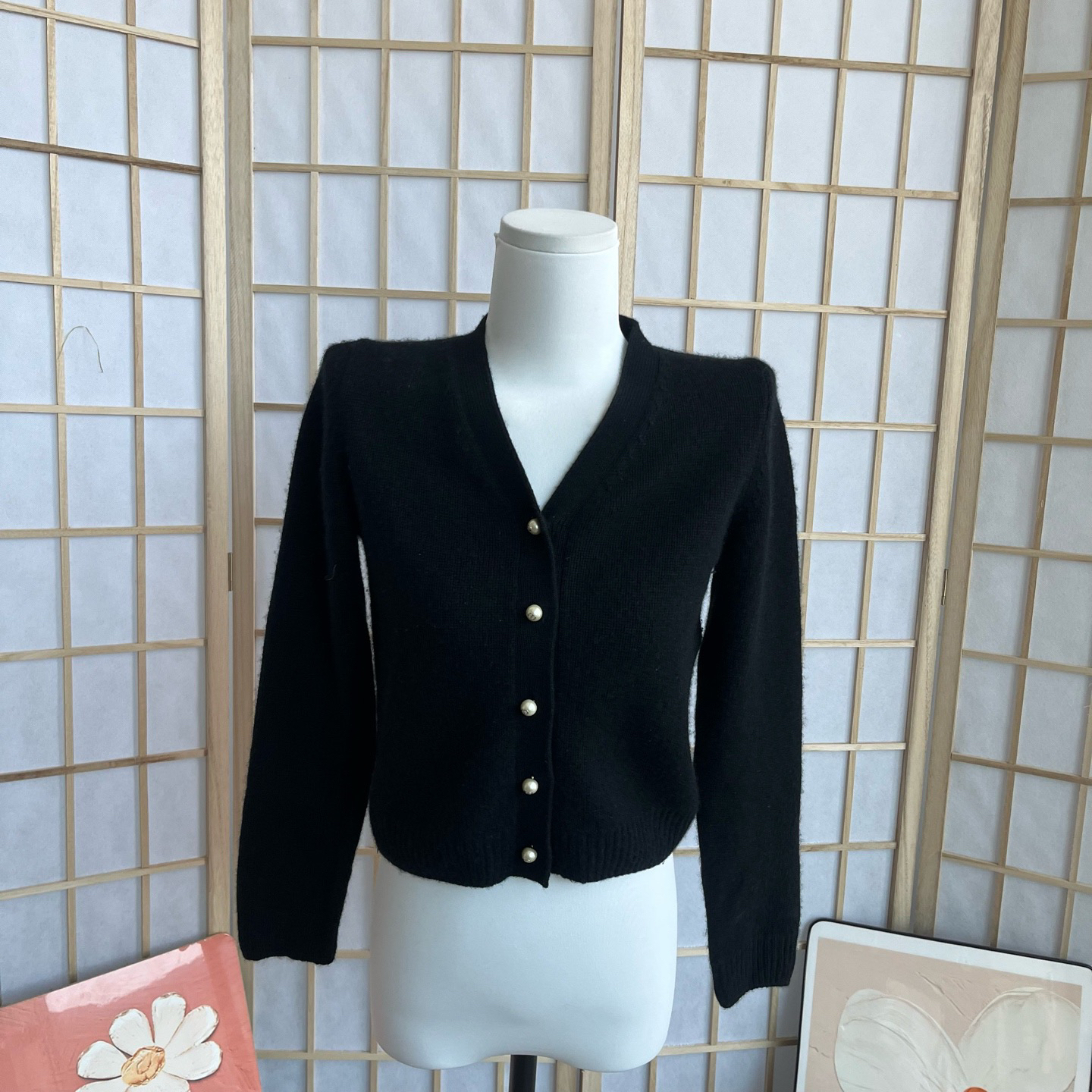 99新 DIOR/迪奥 HZ345 Dior 黑色 毛衣 开衫 99新 36码 肩宽31 