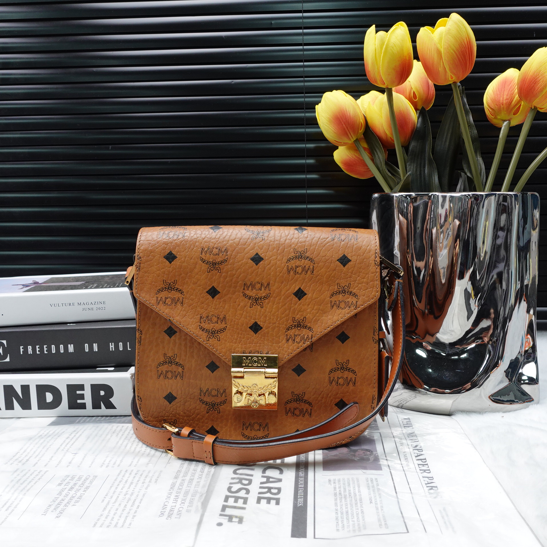 95新 MCM 单肩包/T10201760