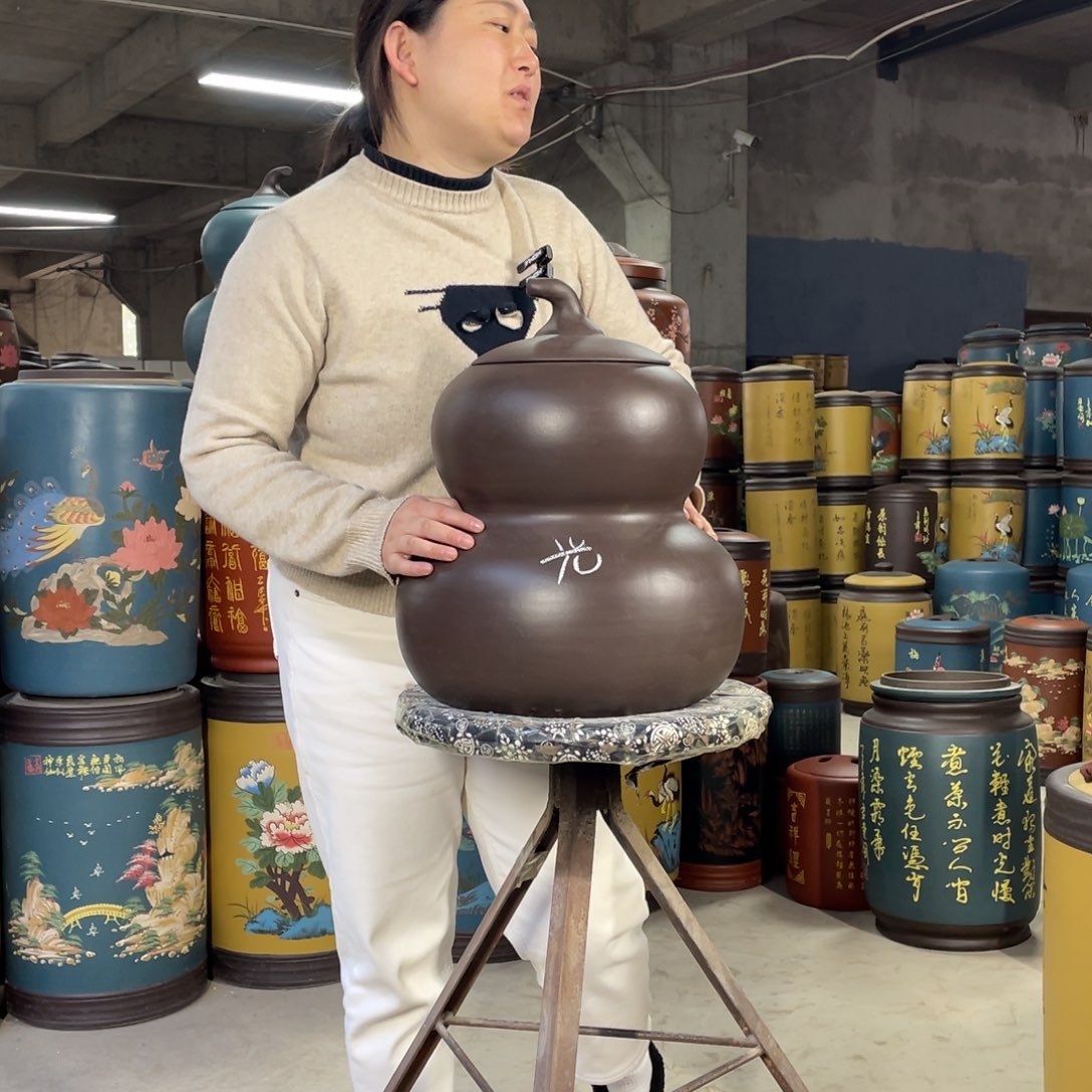 宜兴原矿紫砂茶叶罐