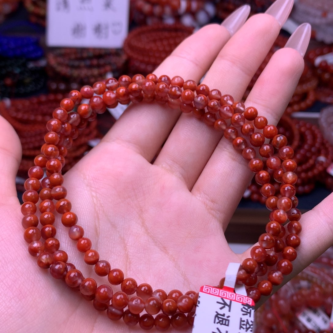 未镶嵌手链南红玛瑙3号卡4