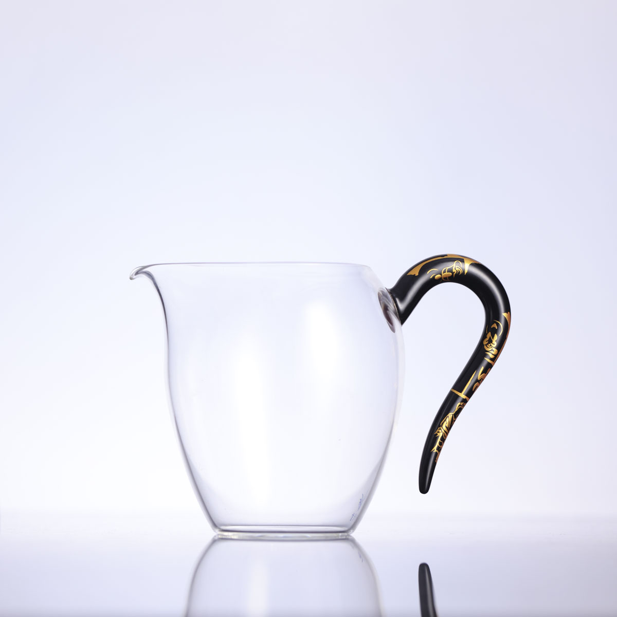 自慢堂-千佛黑底中蛋盅-大漆莳绘（300cc）-手工手绘每只都有差异 