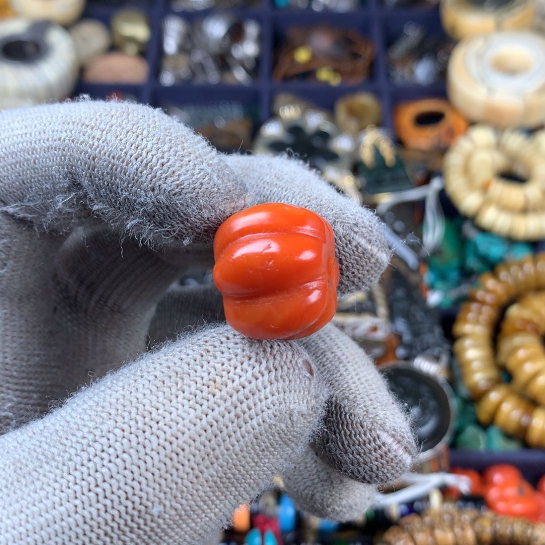 莫拉推荐柿子红南瓜珠