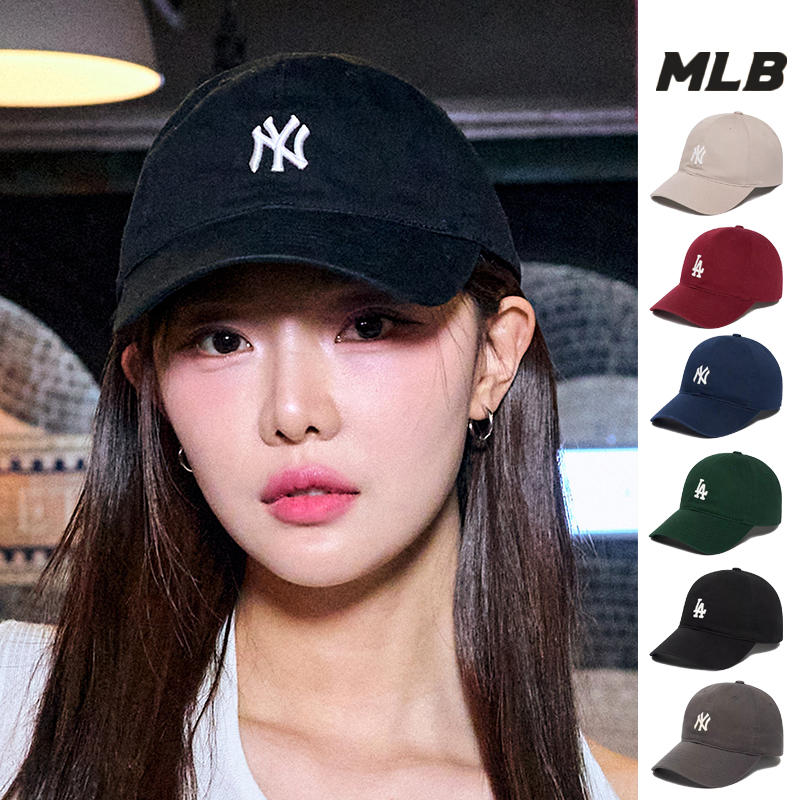 MLB韩国专柜正品2025新款软顶小标NY运动LA休闲鸭舌帽棒球帽CP77